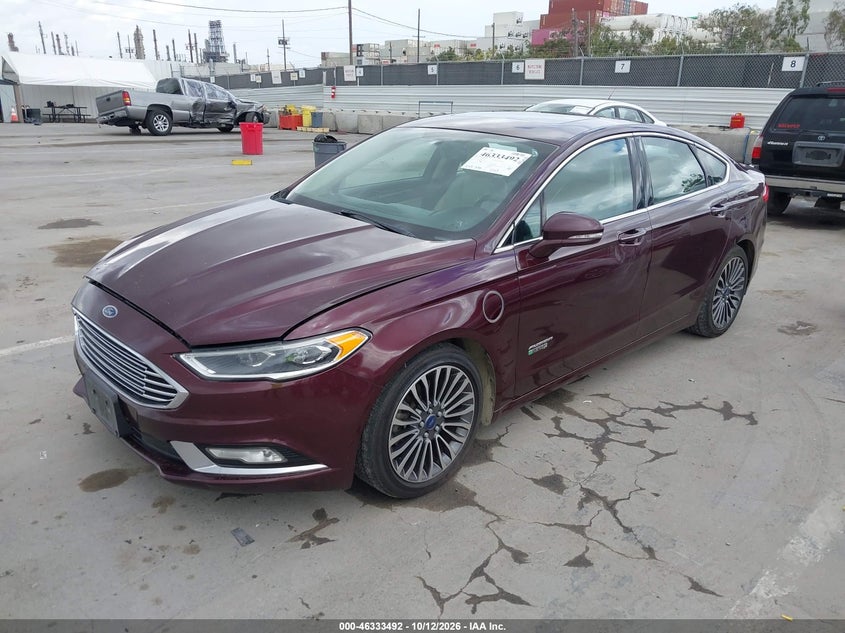 Vin: 3fa6p0su6hr190250, lot: 46833745, ford fusion energi titanium 20172
