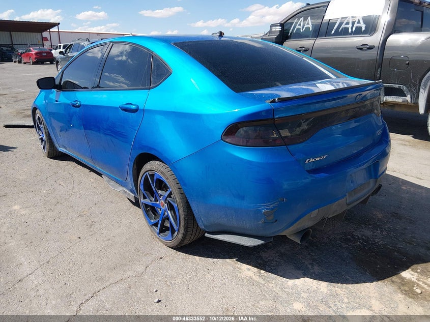 Vin: 1c3cdfeb0gd752397, lot: 46833805, dodge dart gt 20163