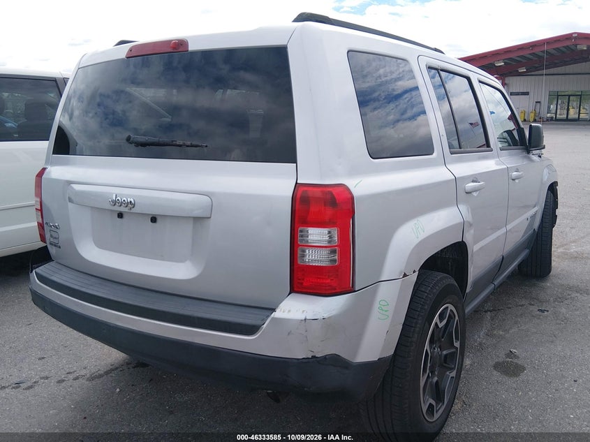 Vin: 1c4njrbb7cd593861, lot: 46833838, jeep patriot sport 20124