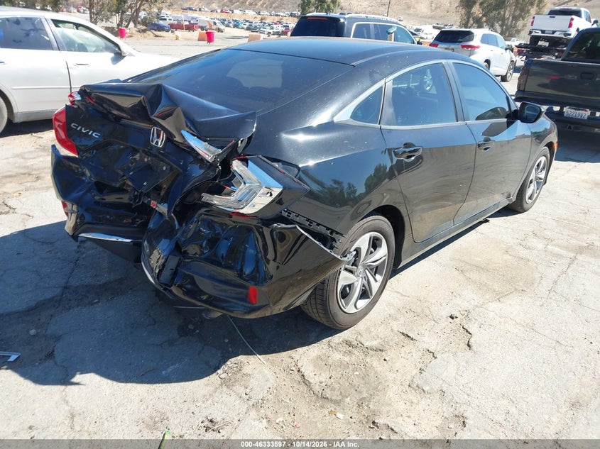 Vin: 2hgfc2f67kh525453, lot: 46833850, honda civic lx 20194