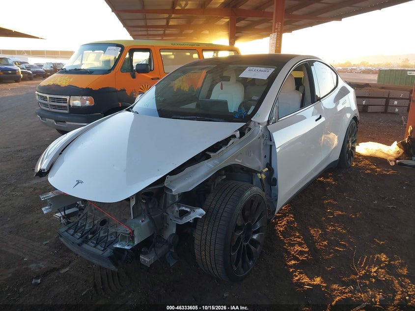 Vin: 7saygdef1nf444356, lot: 46833858, tesla model y performance dual motor all-wheel drive 20222