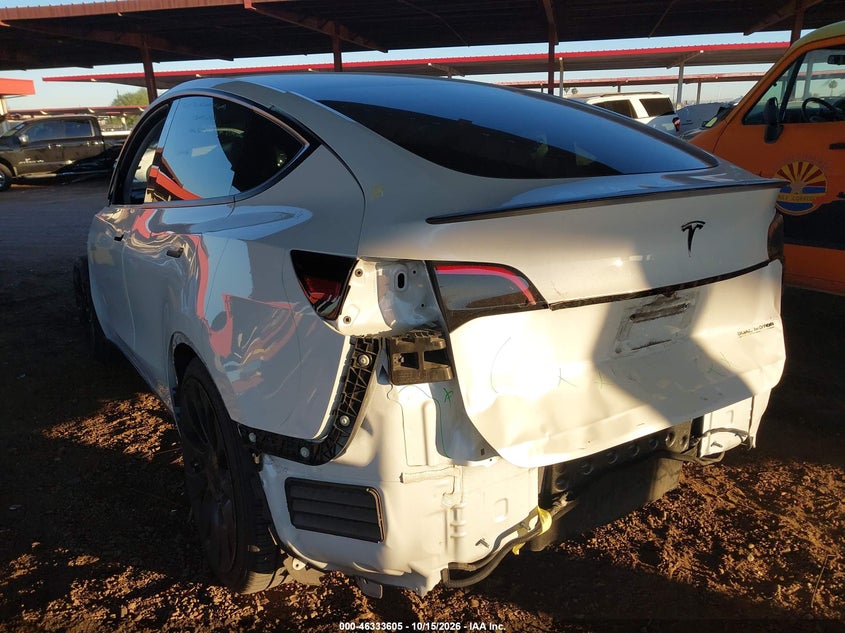Vin: 7saygdef1nf444356, lot: 46833858, tesla model y performance dual motor all-wheel drive 20223