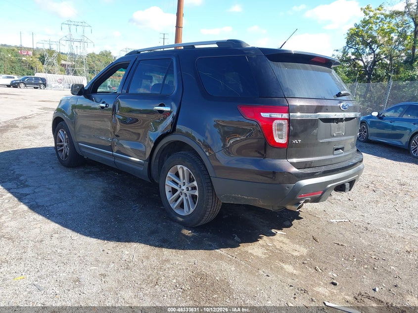 Vin: 1fm5k8d87dgc08979, lot: 46833884, ford explorer xlt 20133