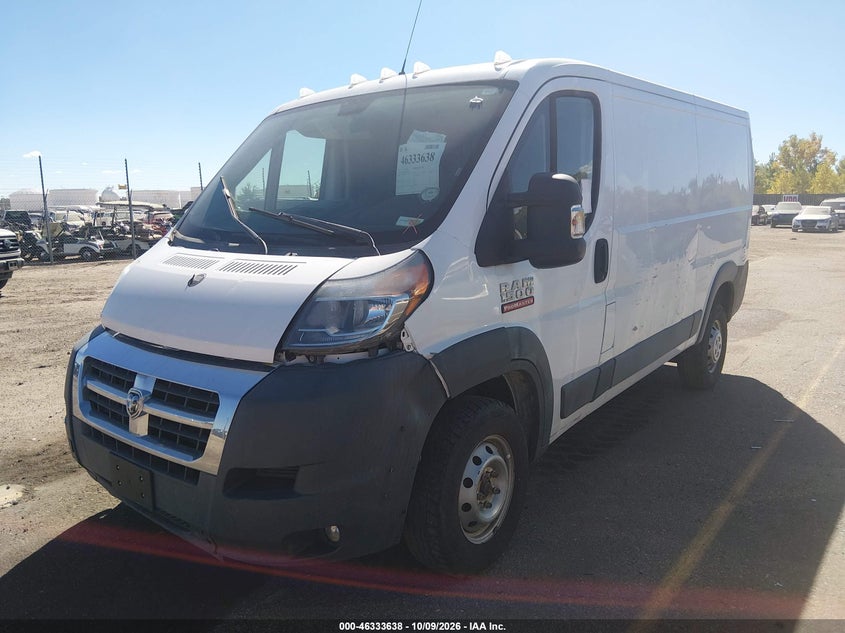 Vin: 3c6trvagxhe508675, lot: 46833891, ram promaster 1500 low roof 136 wb 20172