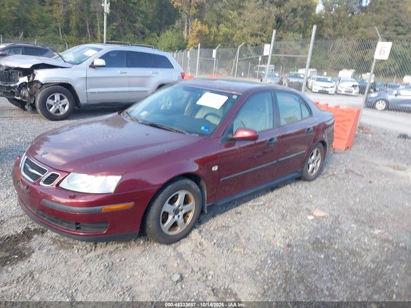 2004 Saab 9-3 Linear, Обычный износ, IAAI, VIN YS3FB49S541001377 — фото 2