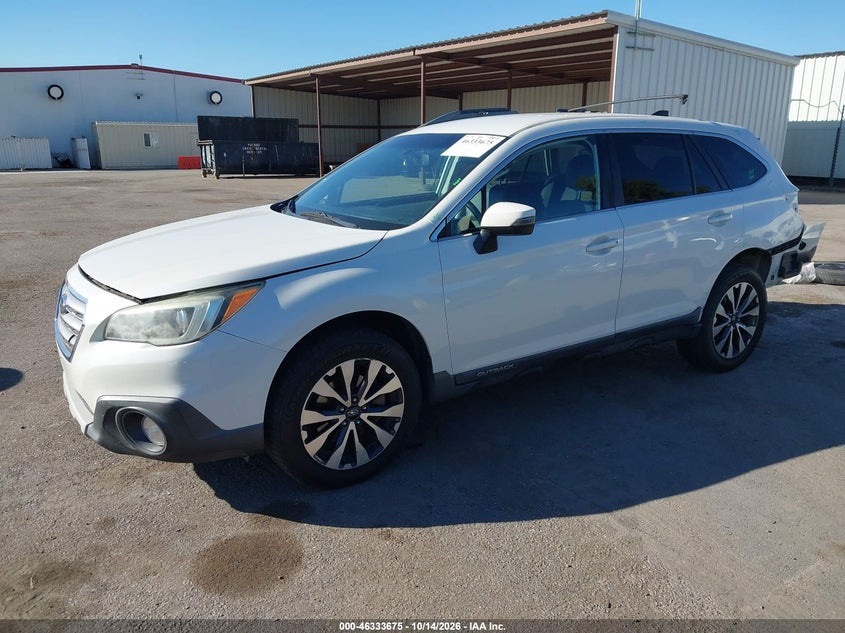 2016 Subaru Outback 3.6R Limited, Удар ззаду, IAAI, VIN 4S4BSEJC2G3235898 — фото 2