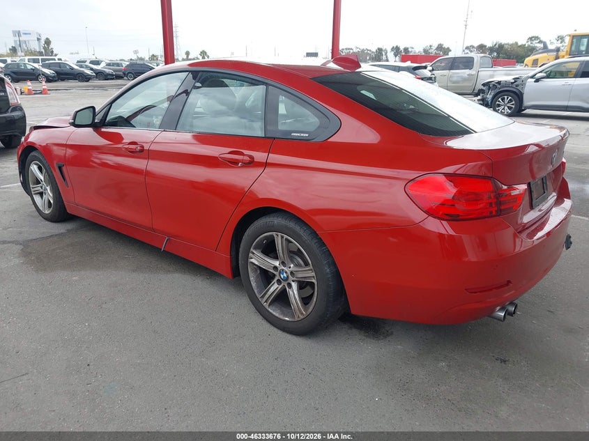 Vin: wba4a9c56fgl86592, lot: 46833929, bmw 428 gran coupe 20153