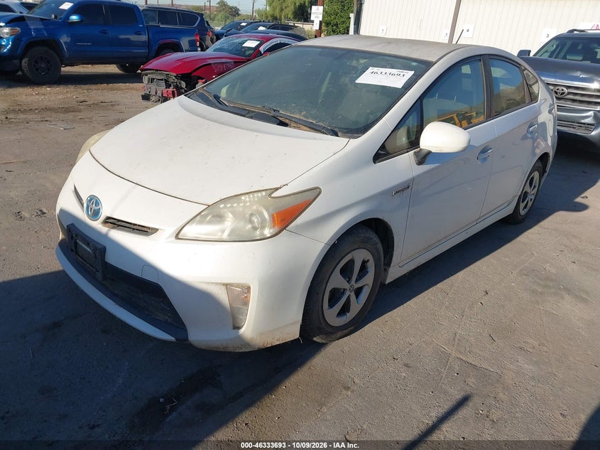 Vin: jtdkn3du1d5635293, lot: 46833946, toyota prius three 20132