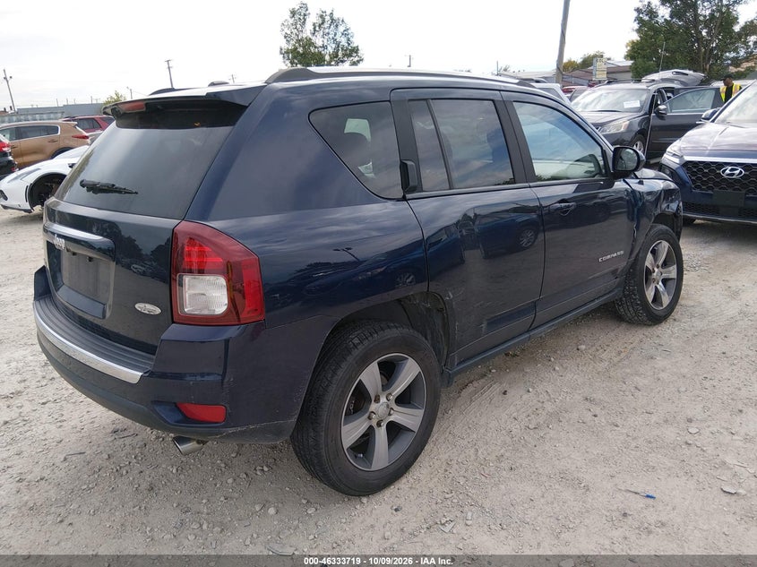 Vin: 1c4njdebxgd768446, lot: 46833972, jeep compass high altitude edition 20164