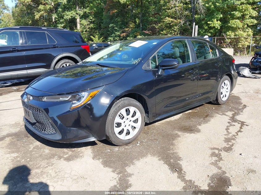 2021 Toyota Corolla Le, Right Rear, IAAI, VIN 5YFEPMAE6MP177165 — photo 2