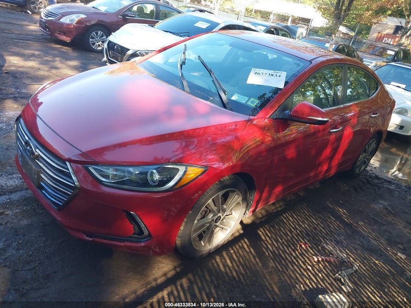 Vin: 5npd84lf2hh055906, lot: 46834087, hyundai elantra limited 20172