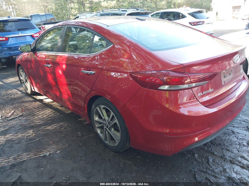 Vin: 5npd84lf2hh055906, lot: 46834087, hyundai elantra limited 20173