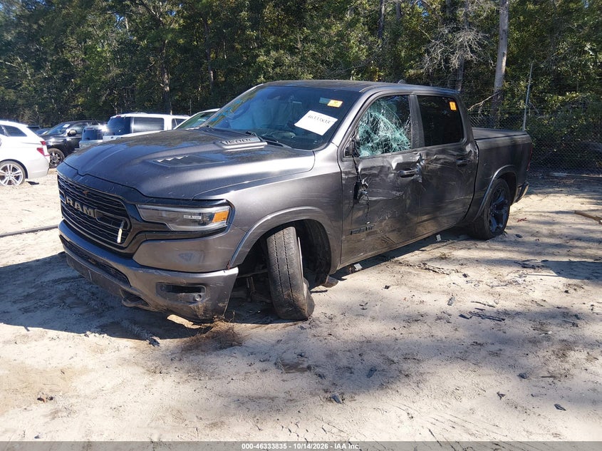 2021 Ram 1500 Limited 4X4 5'7 Box, Удар спереди, IAAI, VIN 1C6SRFHT7MN514508 — фото 2