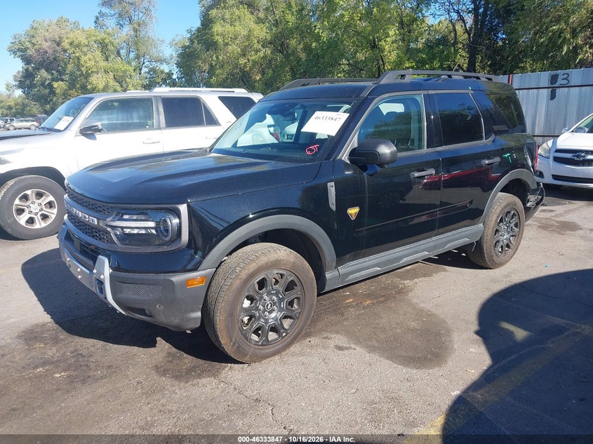 Vin: 3fmcr9da9sre05380, lot: 46834100, ford bronco sport badlands 20252
