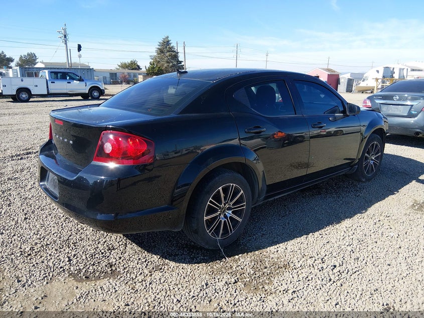 Vin: 1c3cdzab4cn216516, lot: 46834111, dodge avenger se 20124