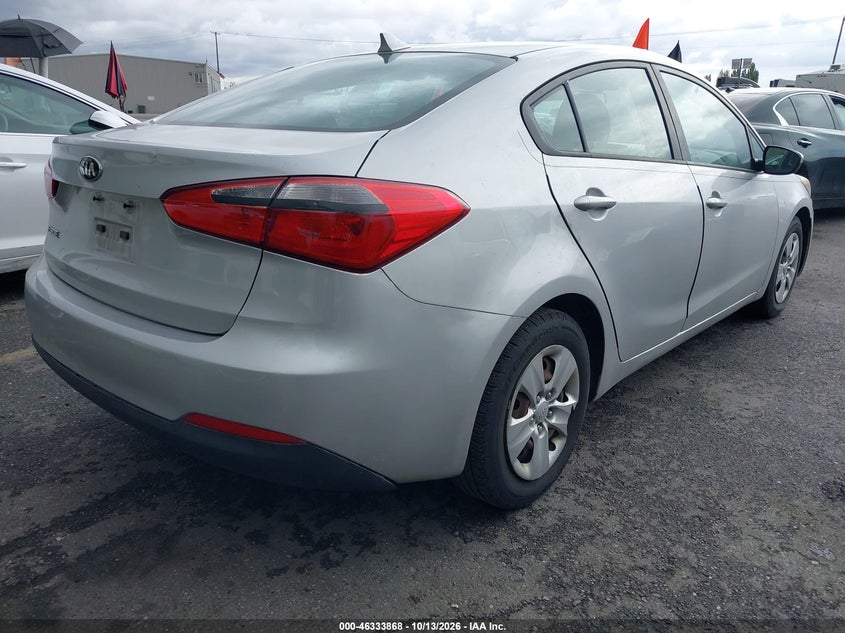 Vin: knafk4a69g5492360, lot: 46834121, kia forte lx 20164