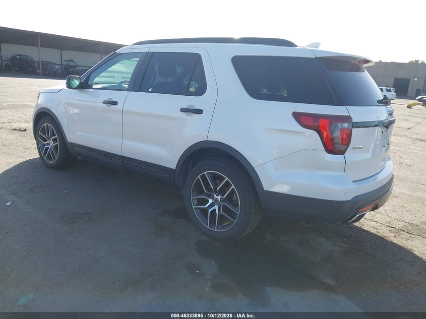 Vin: 1fm5k8gt8ggc59914, lot: 46834148, ford explorer sport 20163