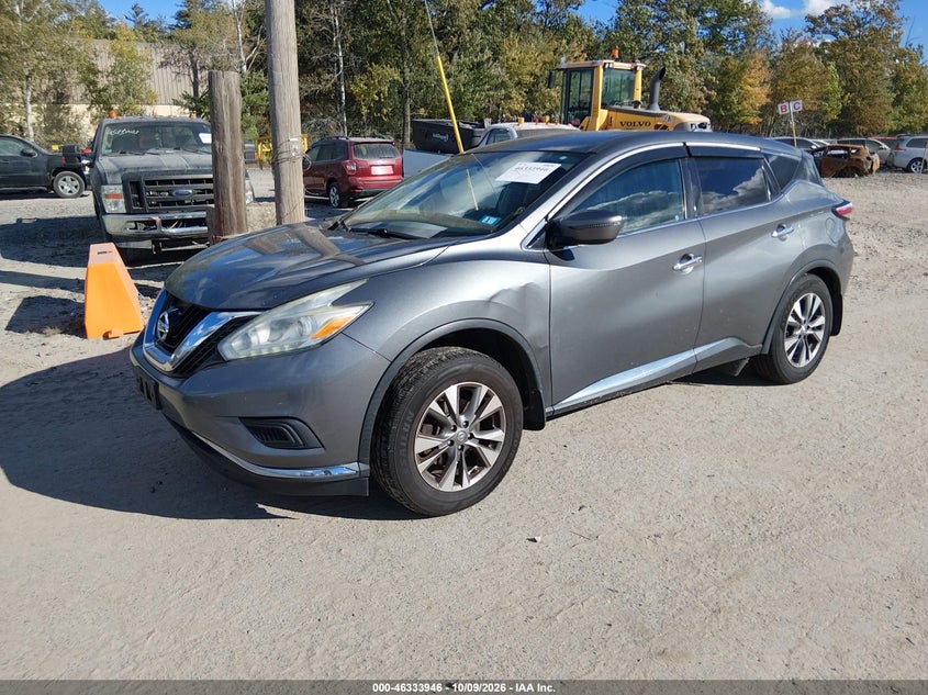 Vin: 5n1az2mh1gn165201, lot: 46834199, nissan murano s 20162