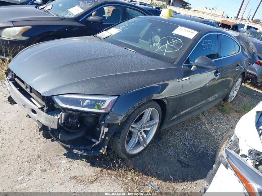 Vin: wauencf52ja022358, lot: 46834211, audi a5 2.0t premium 20182