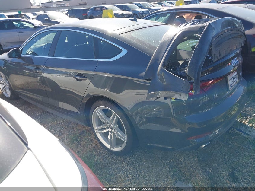 Vin: wauencf52ja022358, lot: 46834211, audi a5 2.0t premium 20183