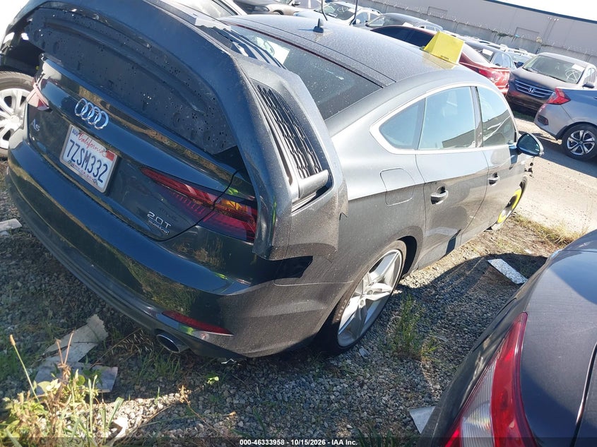 Vin: wauencf52ja022358, lot: 46834211, audi a5 2.0t premium 20184