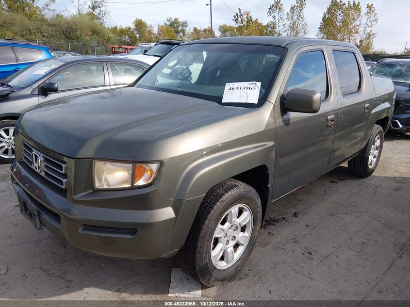 2006 Honda Ridgeline Rts, Обычный износ, IAAI, VIN 2HJYK16486H517057 — фото 2
