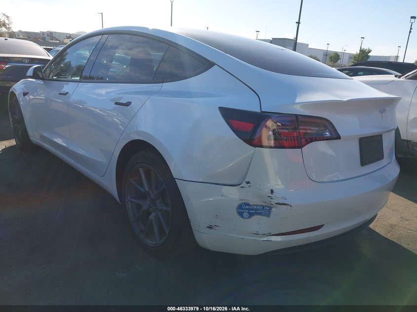 Vin: 5yj3e1eb8mf872397, lot: 46834232, tesla model 3 long range dual motor all-wheel drive 20213