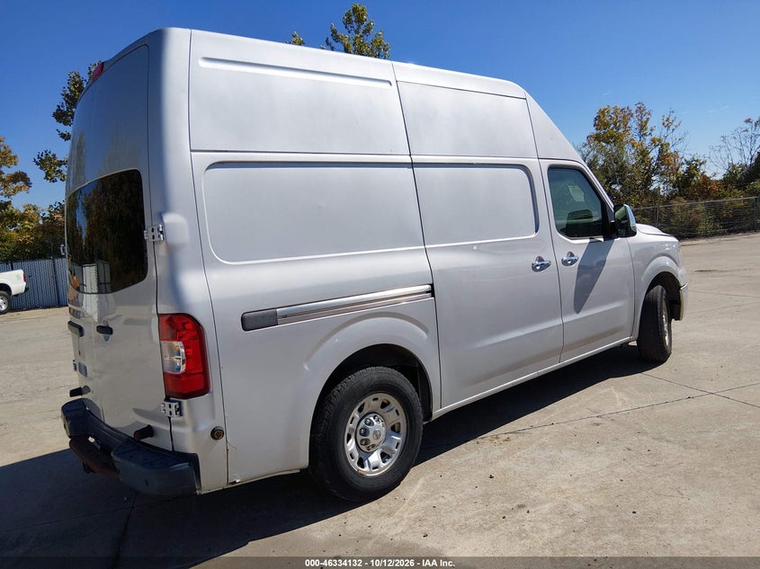Vin: 1n6bf0ly9cn100028, lot: 46834385, nissan nv 2500 nv2500 hd sv v6 20124