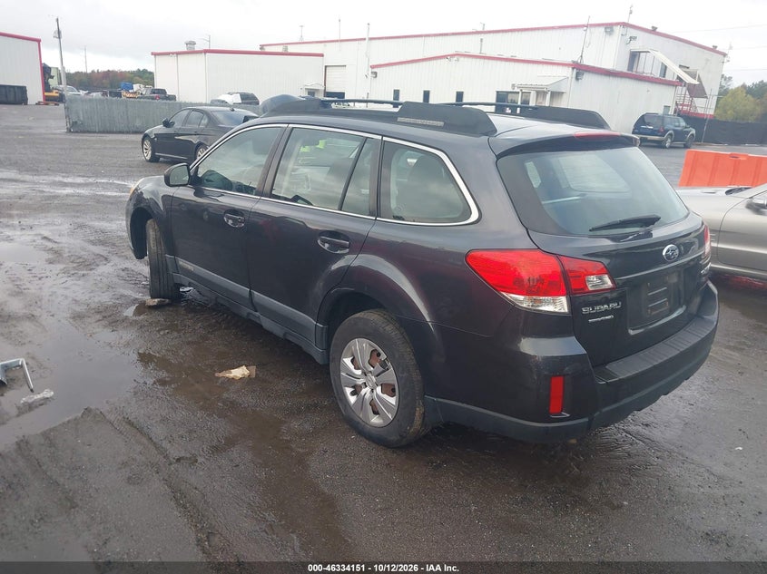 Vin: 4s4brbac2b3434291, lot: 46834404, subaru outback 2.5i 20113