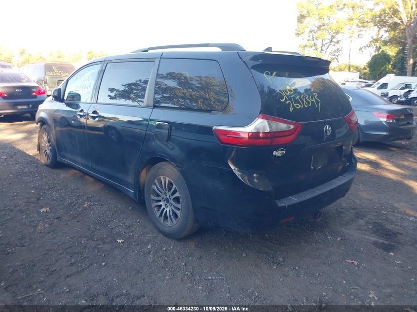 Vin: 5tdyz3dc3ks995548, lot: 46834483, toyota sienna xle 8 passenger 20193