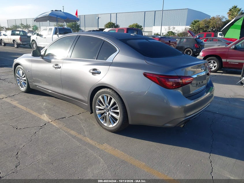Vin: jn1ev7ap8jm363879, lot: 46834497, infiniti q50 3.0t luxe 20183
