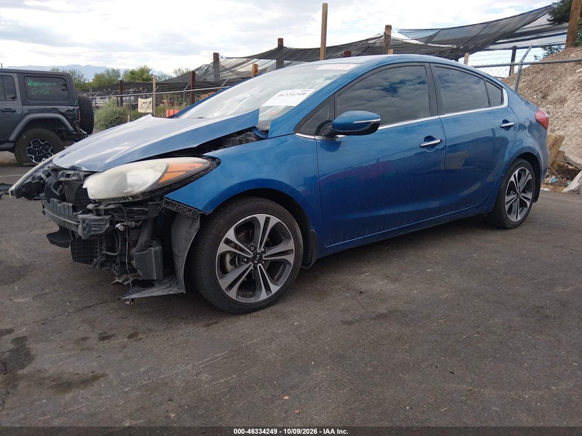 Vin: knafz4a85e5106804, lot: 46834502, kia forte ex 20142