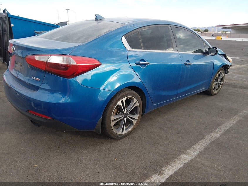 Vin: knafz4a85e5106804, lot: 46834502, kia forte ex 20144