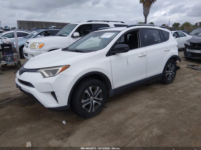 Vin: jtmzfrevxhj125432, lot: 46834525, toyota rav4 le 20172
