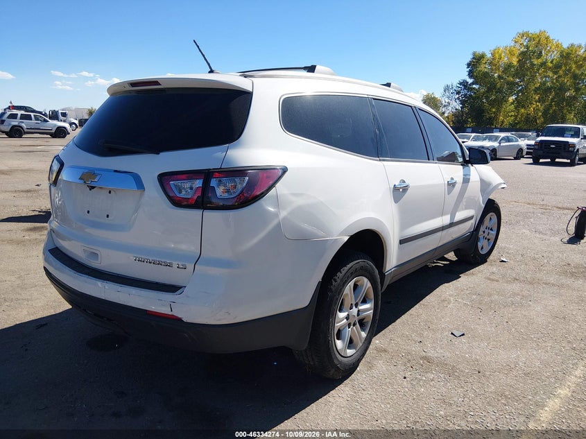 Vin: 1gnkvfkd3dj156537, lot: 46834527, chevrolet traverse ls 20134
