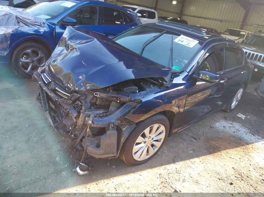 2014 Honda Accord Ex-L V-6, Front End, IAAI, VIN 1HGCR3F80EA023878 — photo 2