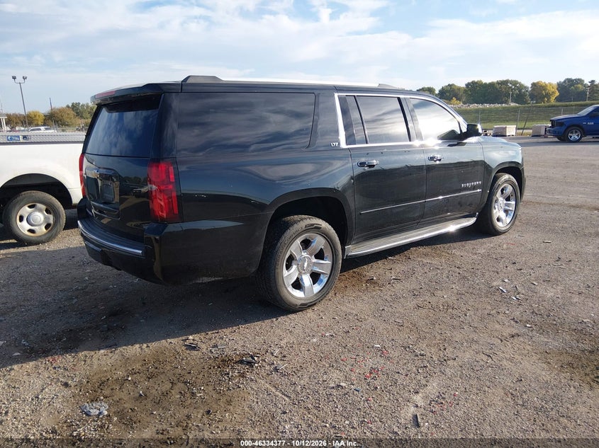 Vin: 1gnskkkc9fr724206, lot: 46834636, chevrolet suburban 1500 ltz 20154