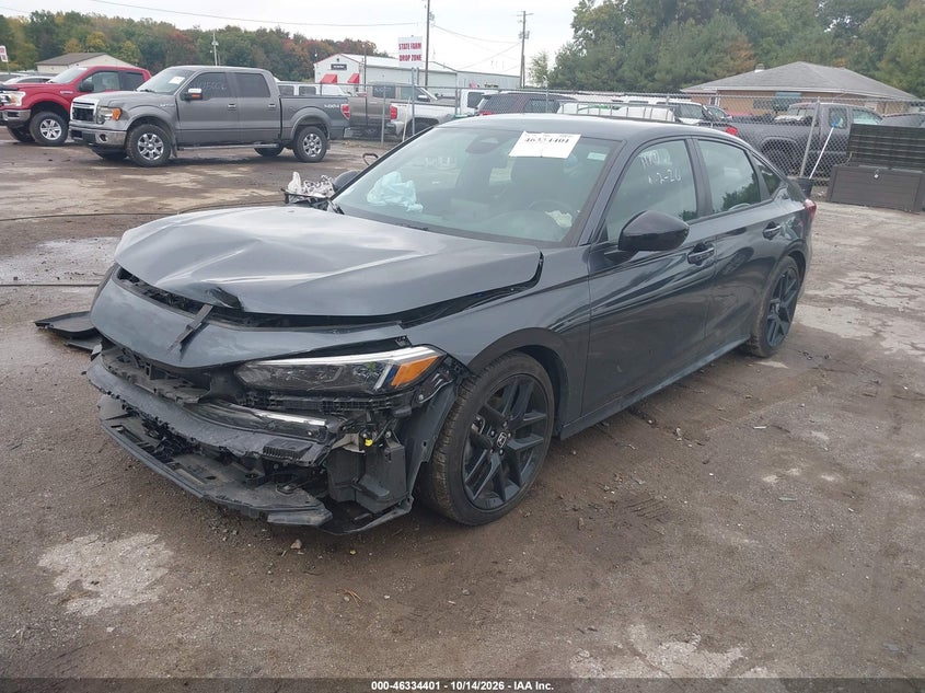 2025 Honda Civic Sport, Front End, IAAI, VIN 2HGFE2F50SH577931 — photo 2