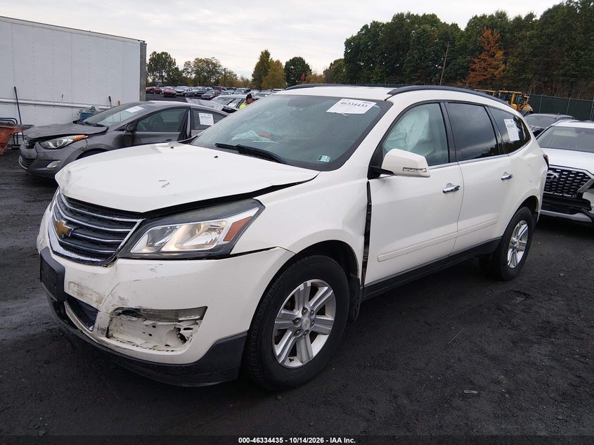 2014 Chevrolet Traverse 1Lt, Front End, IAAI, VIN 1GNKVGKD8EJ348222 — photo 2