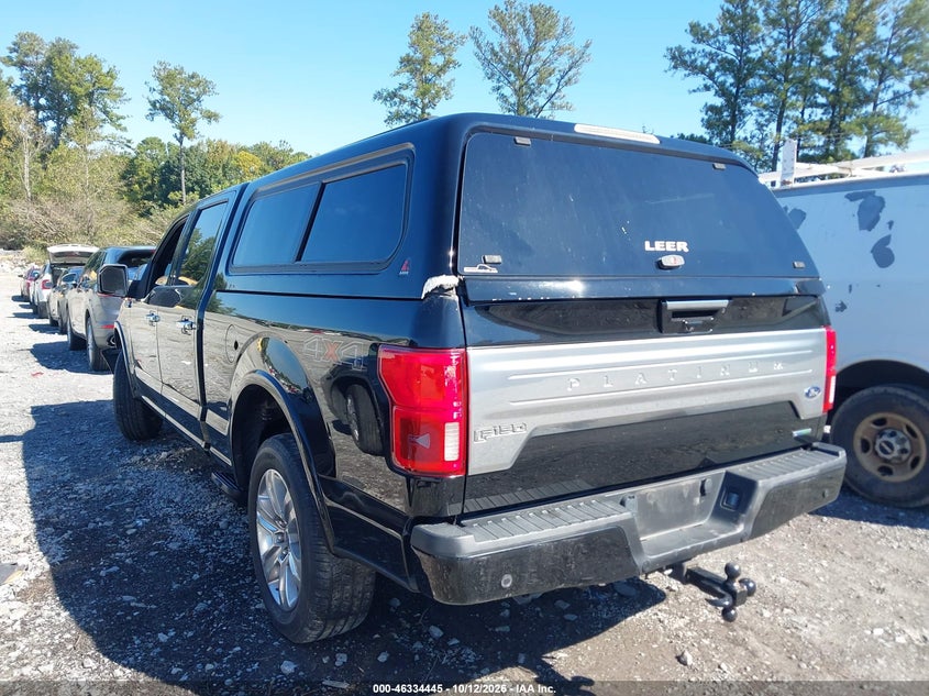 Vin: 1ftfw1eg5jfc78623, lot: 46834704, ford f-150 platinum 20183