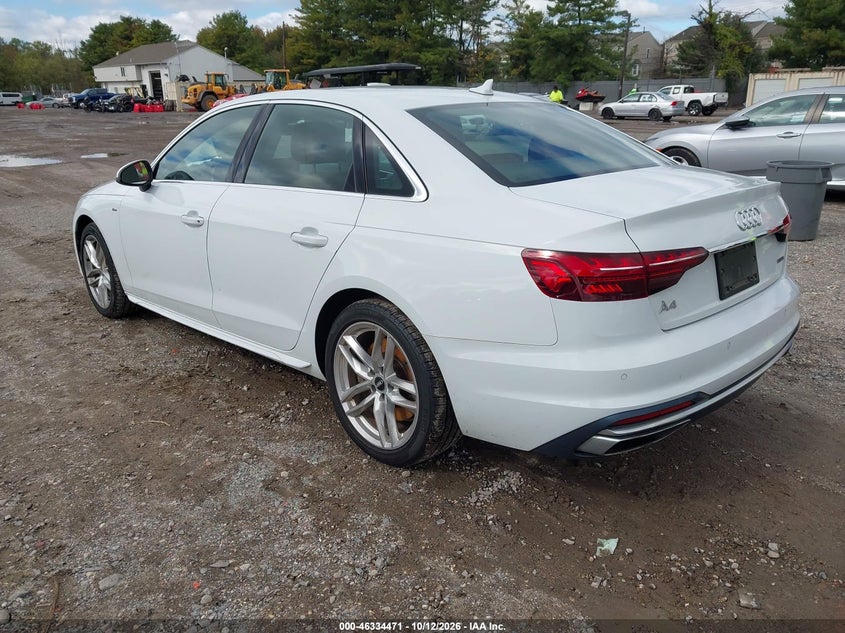 Vin: wauenaf44ln004886, lot: 46834730, audi a4 premium plus 45 tfsi quattro s tronic 20203