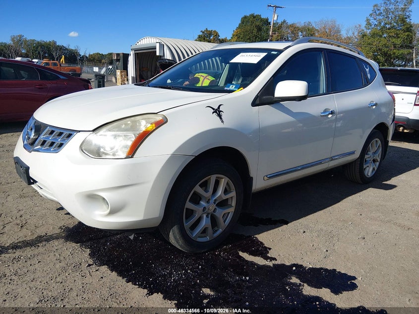 2012 Nissan Rogue Sv W/Sl Pkg, Rear, IAAI, VIN JN8AS5MV5CW416942 — photo 2