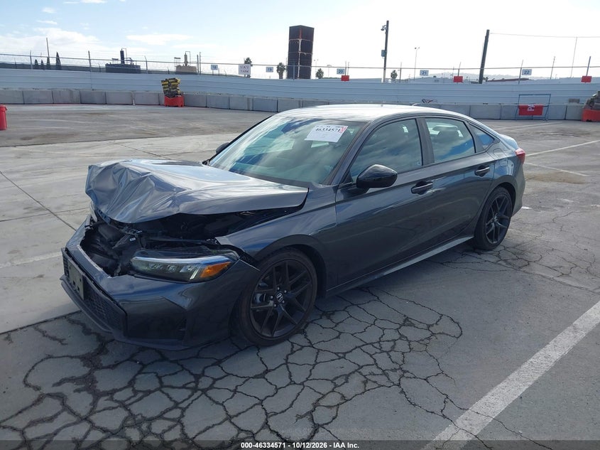 Vin: 2hgfe2f59sh508347, lot: 46834830, honda civic sport 20252