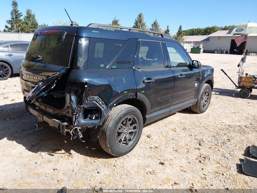 Vin: 3fmcr9b69prd47485, lot: 46834842, ford bronco sport big bend 20234