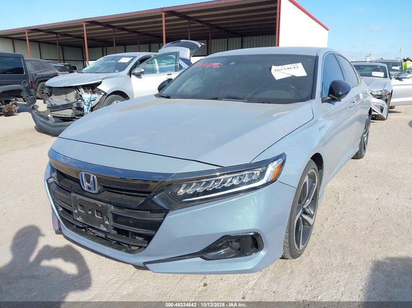 Vin: 1hgcv3f2xna041523, lot: 46834901, honda accord hybrid sport 20222
