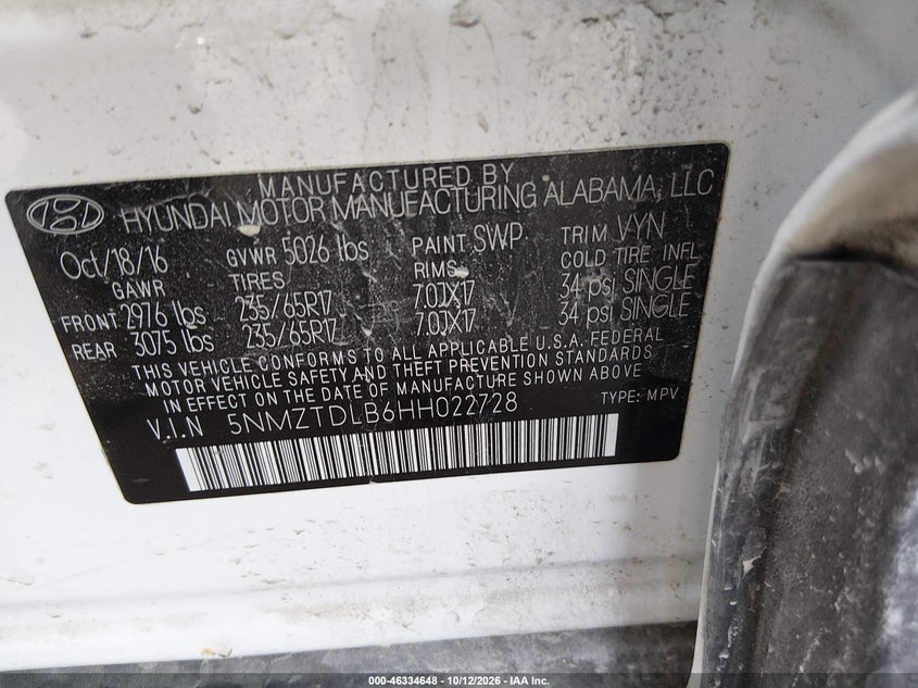 2017 HYUNDAI SANTA FE SPORT 2.4L · Фото 9