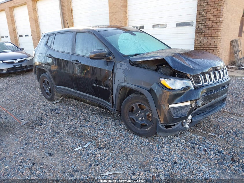 Vin: 3c4njcab5jt344867, lot: 46834950, jeep compass sport fwd 20181