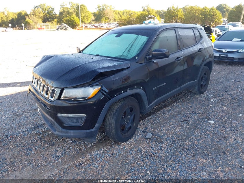 Vin: 3c4njcab5jt344867, lot: 46834950, jeep compass sport fwd 20182