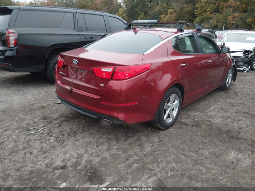 Vin: 5xxgm4a75eg307997, lot: 46834971, kia optima lx 20144