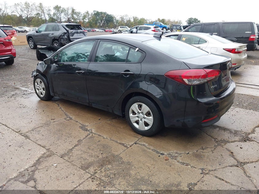Vin: 3kpfl4a71je186757, lot: 46834987, kia forte lx 20183